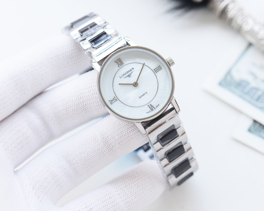 Longines Quartz Movement Lightweight Stainless Steel Strap Women's Watch