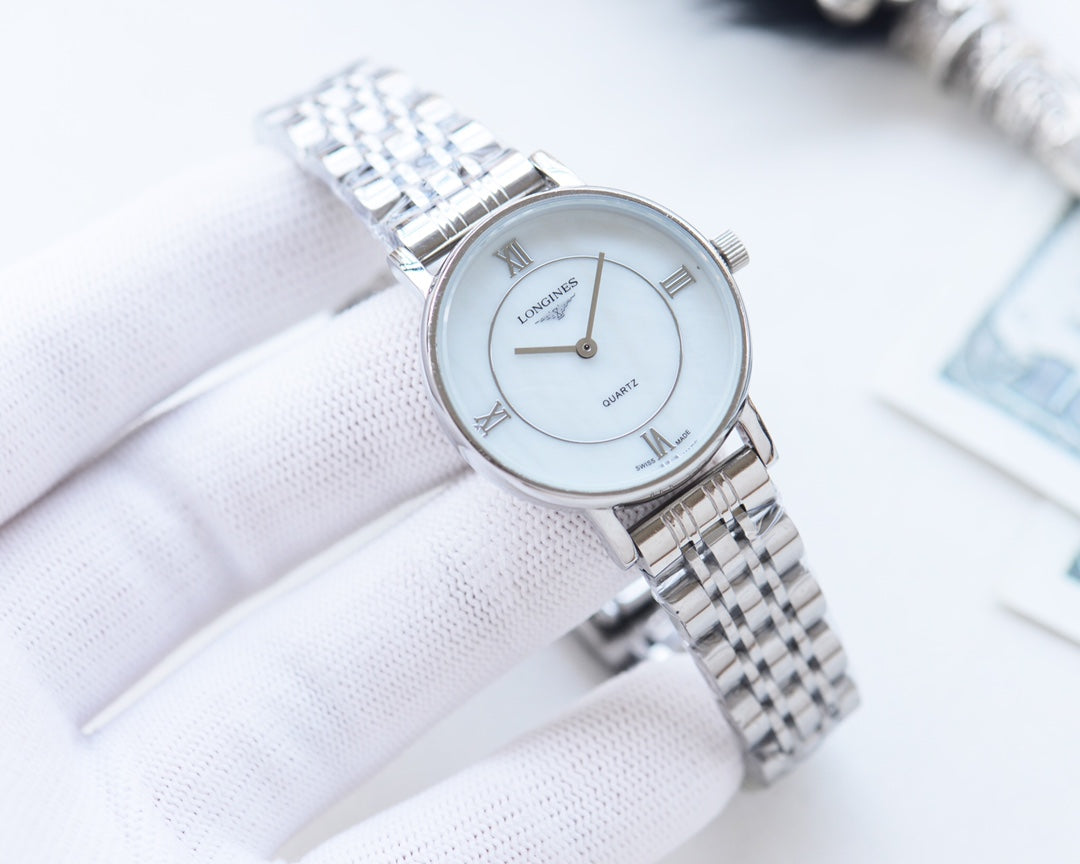 Longines Quartz Movement Lightweight Stainless Steel Strap Women's Watch