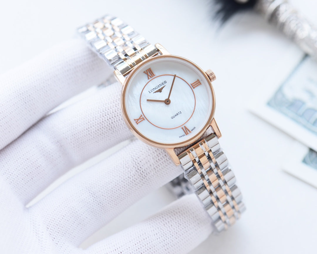 Longines Quartz Movement Lightweight Stainless Steel Strap Women's Watch