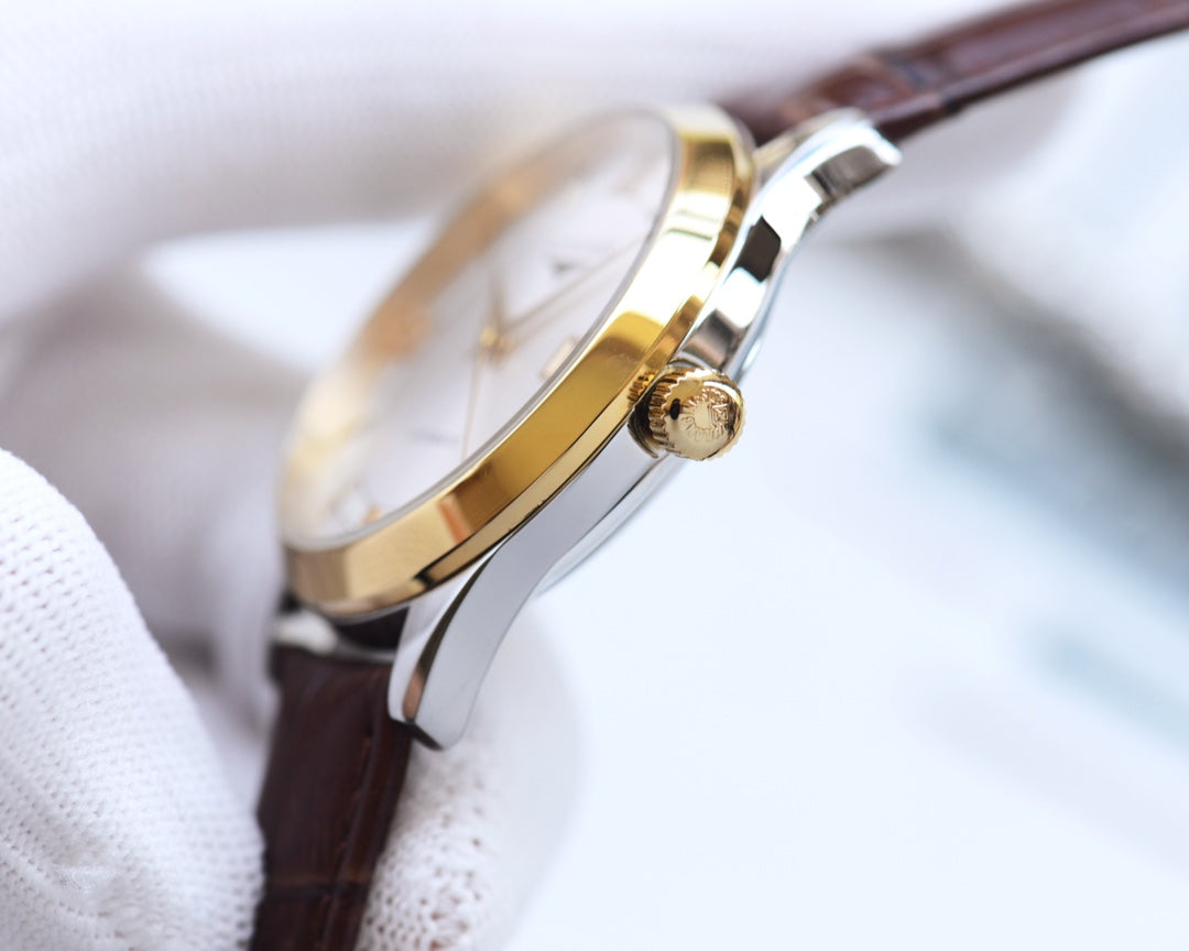 Longines imported calf leather strap watch