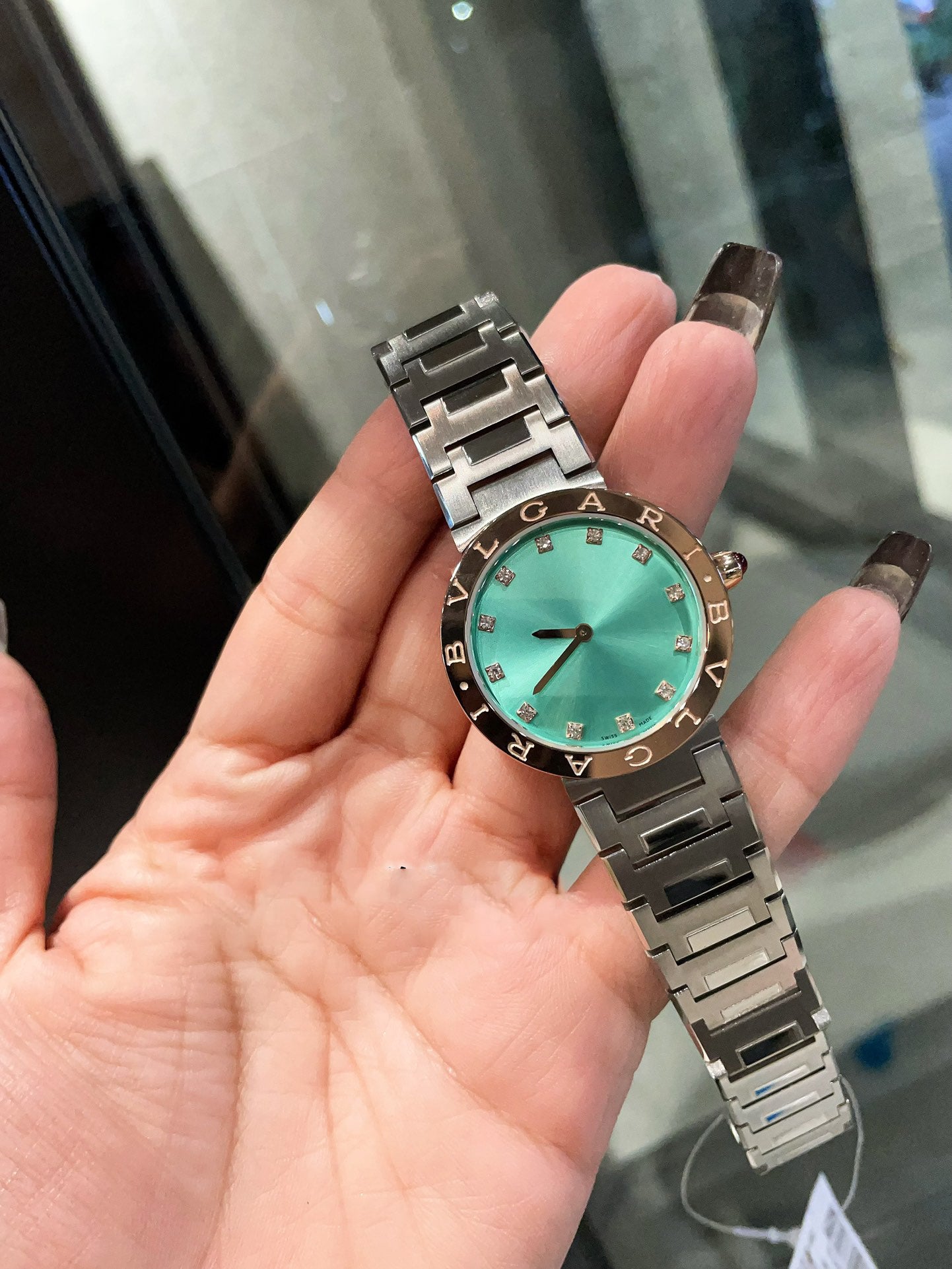 BVLGARI metal strap women's quartz watch
