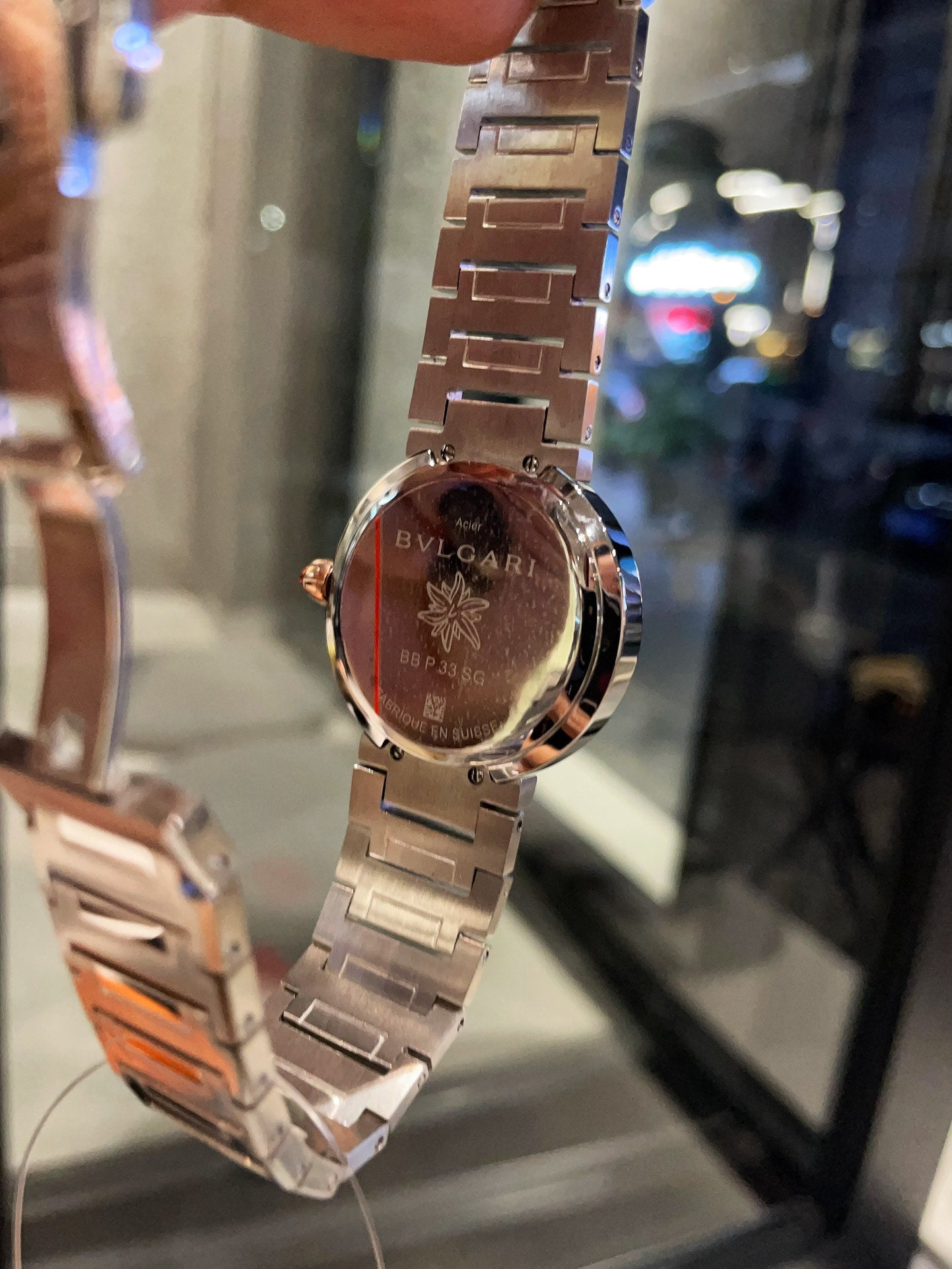 BVLGARI metal strap women's quartz watch