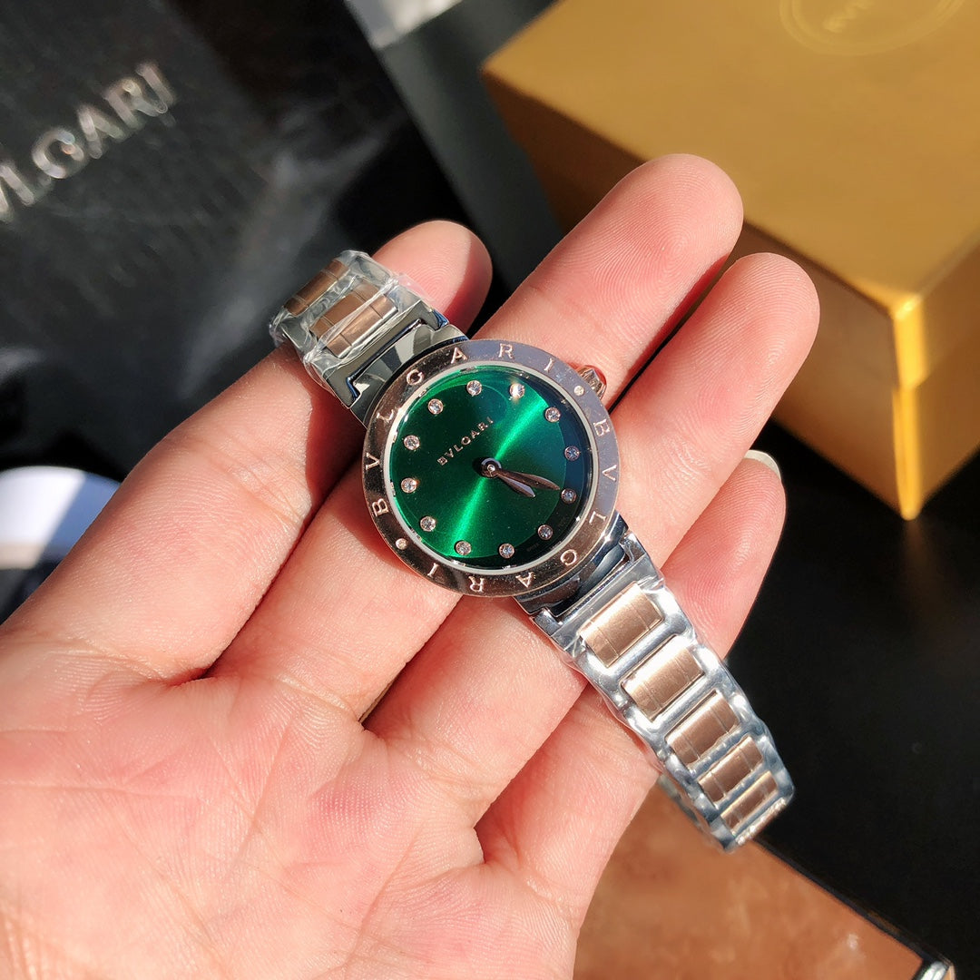BVLGARI Quartz Movement Stainless Steel Women's Watch