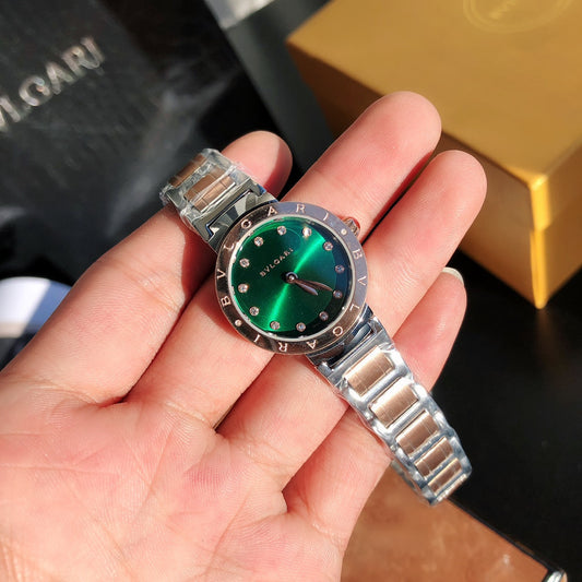 BVLGARI Quartz Movement Stainless Steel Women's Watch