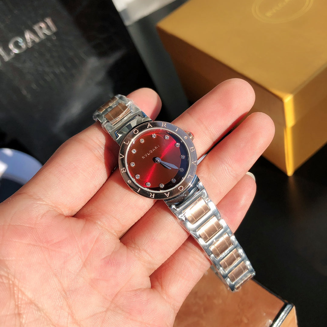 BVLGARI Quartz Movement Stainless Steel Women's Watch