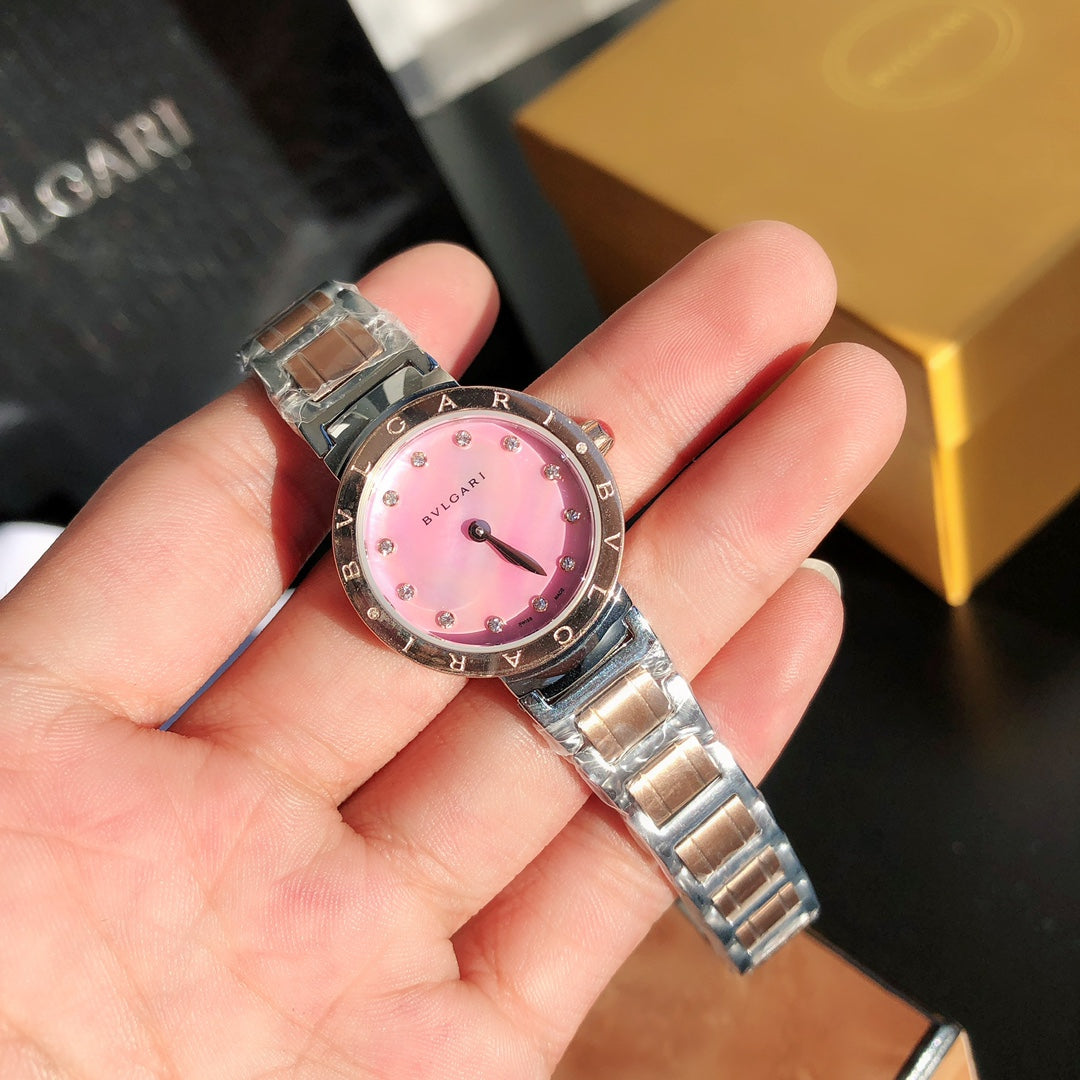 BVLGARI Quartz Movement Stainless Steel Women's Watch