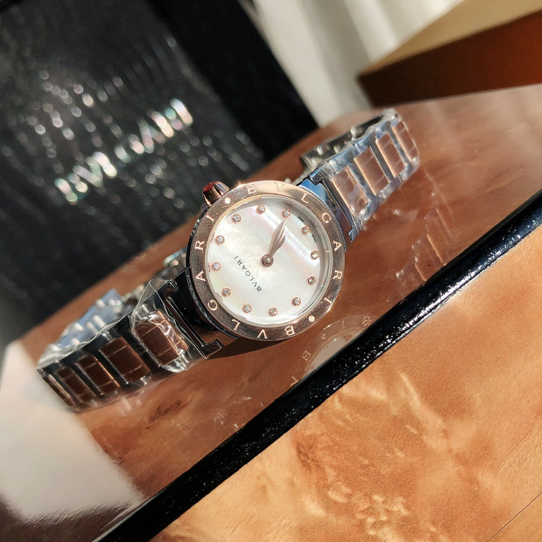 BVLGARI Quartz Movement Stainless Steel Women's Watch
