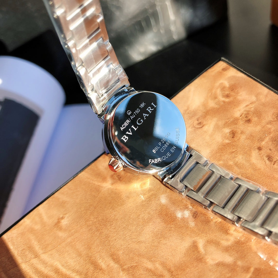 BVLGARI Quartz Movement Stainless Steel Women's Watch