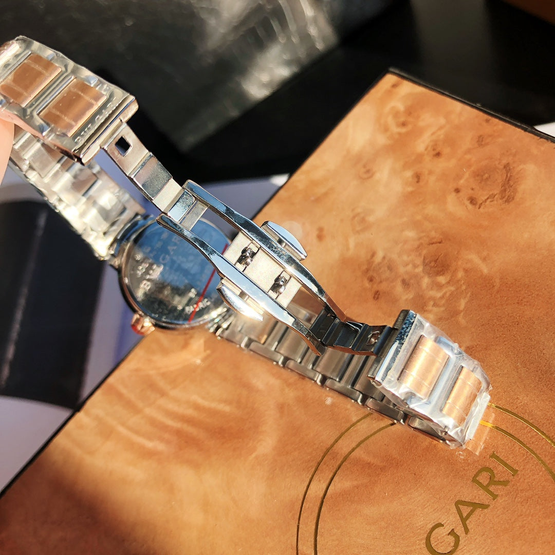 BVLGARI Quartz Movement Stainless Steel Women's Watch