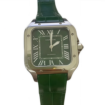 Cartier Santos Green Dial Large Size WSSA0062 Unworn 2025