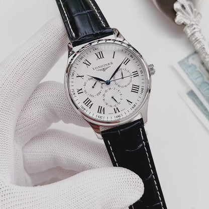 Longines Classic Leather Strap Watch