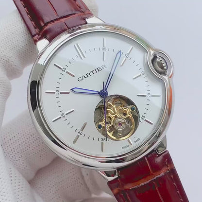 Cartier Blue Balloon Series Hollow Flywheel Men's Fully Automatic Mechanical Watch