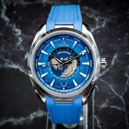 Omega Sea Master Aqua Terra WorldTimer Summer Blue FullSet Ref#220.12.43.22.03.0