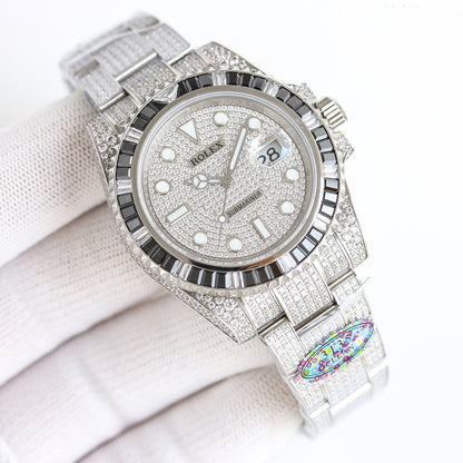 Rolex Customized Submariner Date Diamond Set Wrist Watch