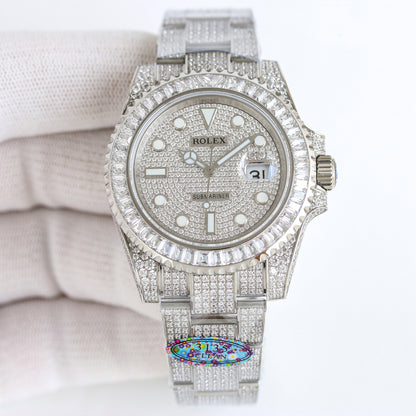 Rolex Customized Submariner Date Diamond Set Wrist Watch