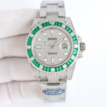 Rolex Customized Submariner Date Diamond Set Wrist Watch