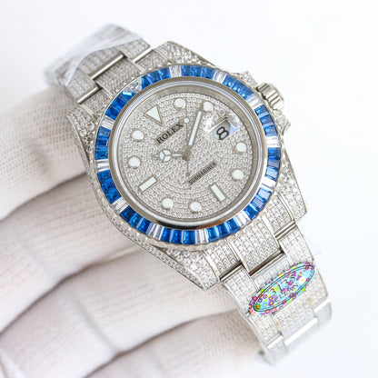 Rolex Customized Submariner Date Diamond Set Wrist Watch
