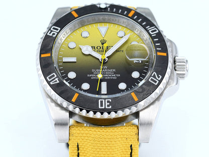DIW Custom Rolex Submariner Parakeet Wrist Watch