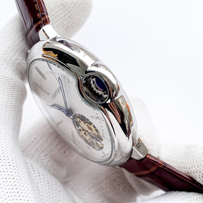 Cartier Blue Balloon Series Hollow Flywheel Men's Fully Automatic Mechanical Watch
