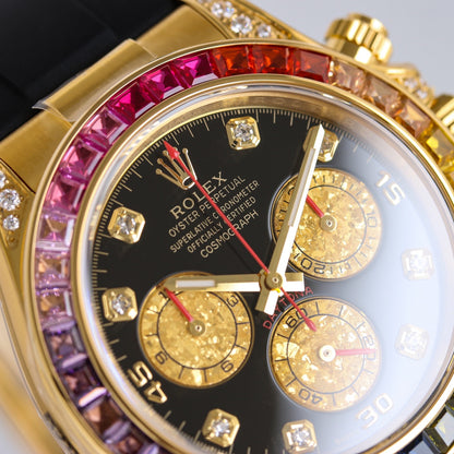 Rolex Oyster Perpetual Cosmograph Daytona Frosted Gold Eye Edition Wrist Watch