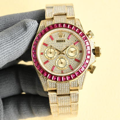 Rolex Daytona Full Diamond Men's Wrist Watch