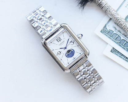 Cartier Square Metal Strap Men's Watch