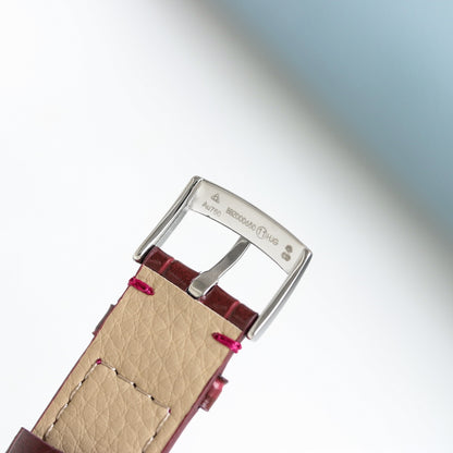 Omega Retro Leather Strap Watch