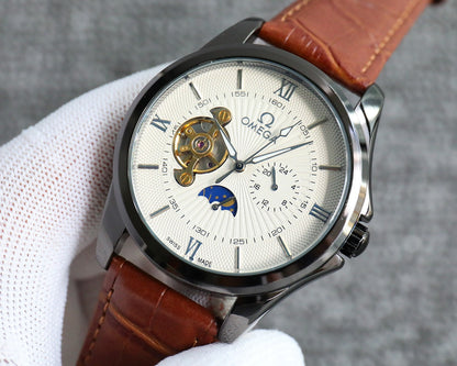 Omega Nine Wheel Fully Automatic Sun Moon Star Mechanical Watch