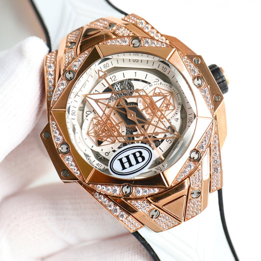 Hublot's brand new tattoo second-generation diamond inlaid watch