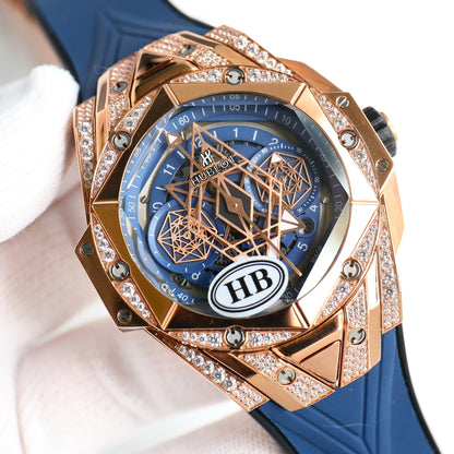 Hublot's brand new tattoo second-generation diamond inlaid watch