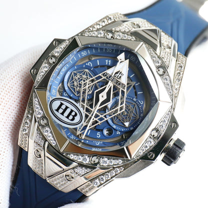Hublot's brand new tattoo second-generation diamond inlaid watch