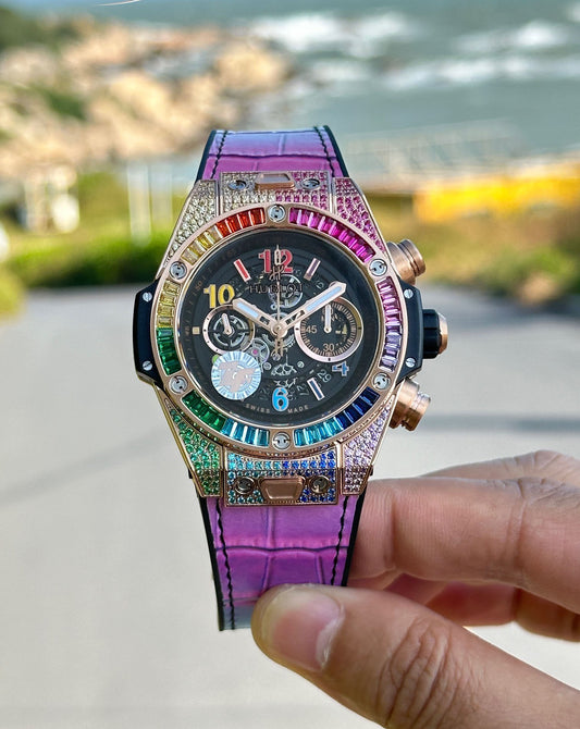 Hublot Big Bang Explosion Element Material Full Diamond Watch