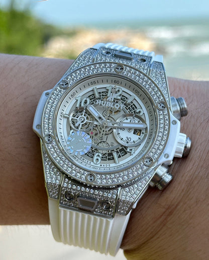 Hublot Big Bang Explosion Element Material Full Diamond Watch