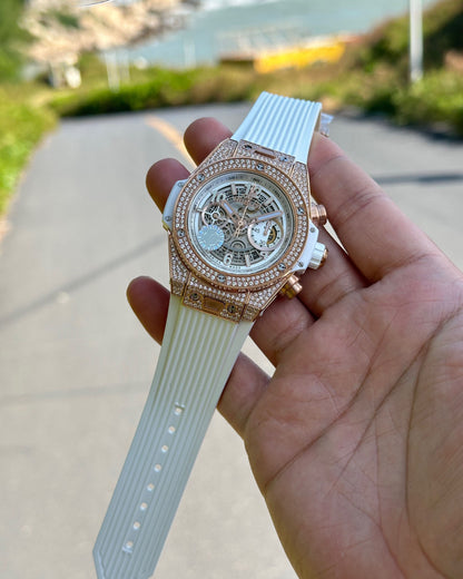 Hublot Big Bang Explosion Element Material Full Diamond Watch