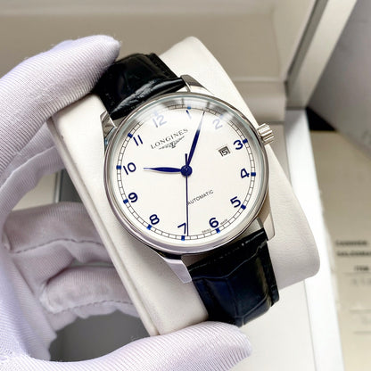 Longines Leather Strap Men's Wristwatch