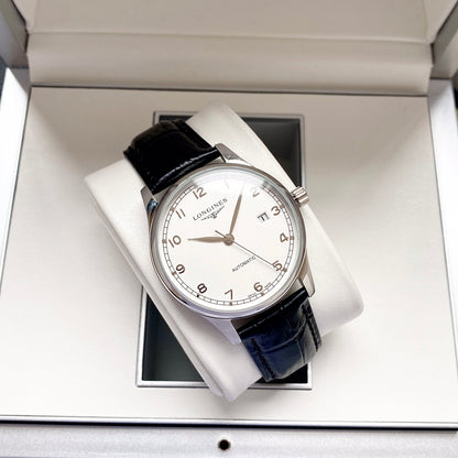 Longines Leather Strap Men's Wristwatch