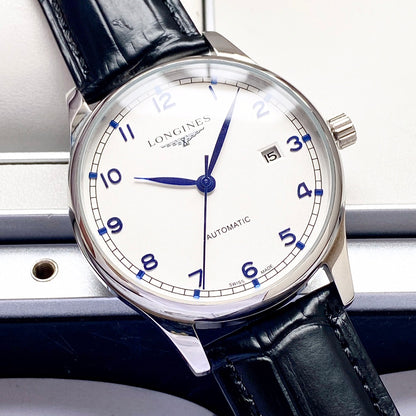 Longines Leather Strap Men's Wristwatch