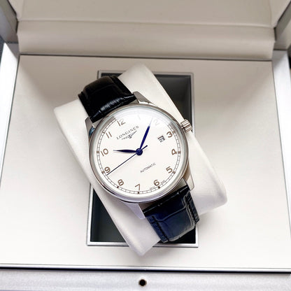 Longines Leather Strap Men's Wristwatch