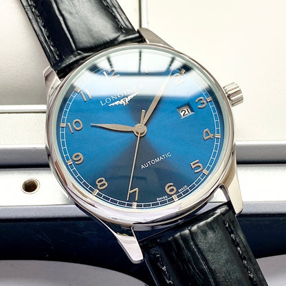 Longines Leather Strap Men's Wristwatch