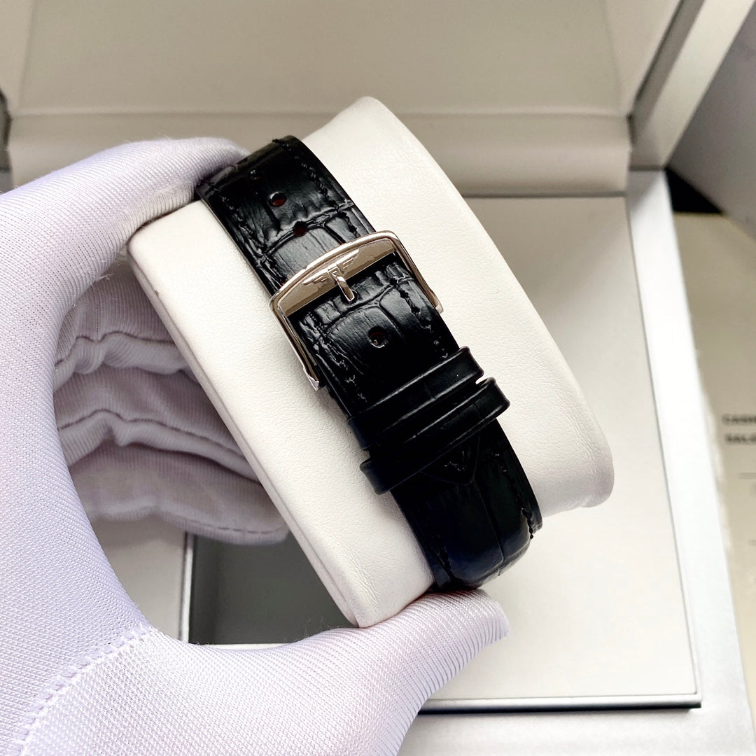 Longines Leather Strap Men's Wristwatch