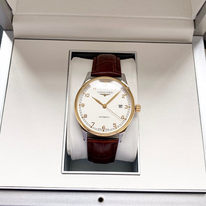 Longines Leather Strap Men's Wristwatch