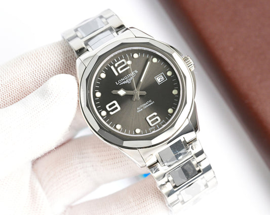 Longines minimalist tungsten steel mechanical watch