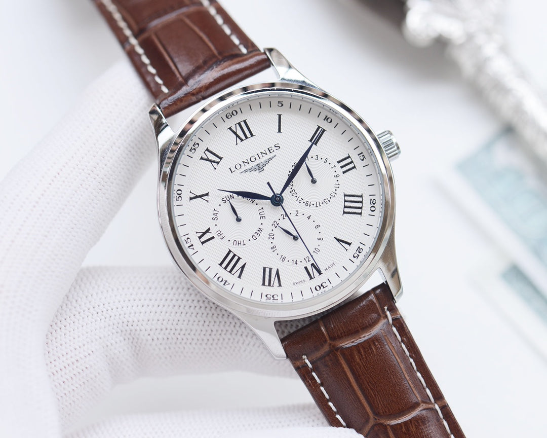 Longines Classic Leather Strap Watch