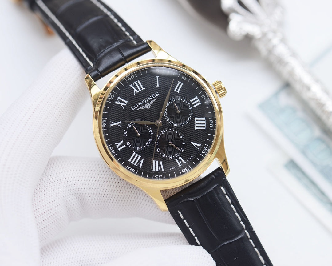 Longines Classic Leather Strap Watch