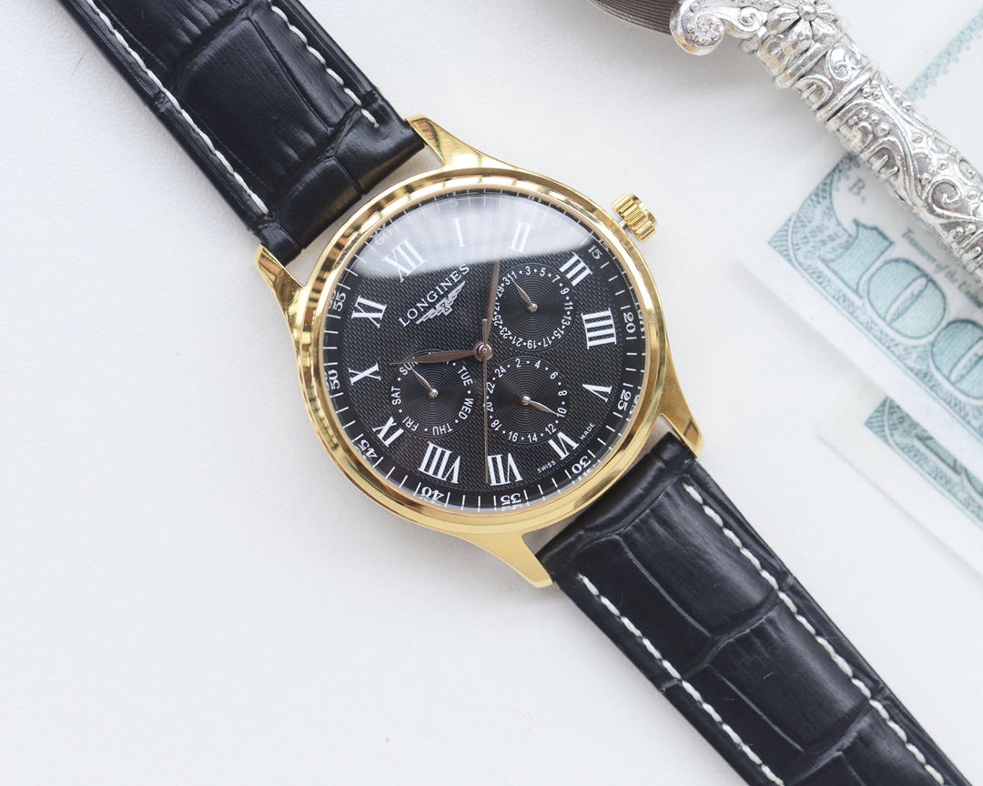 Longines Classic Leather Strap Watch