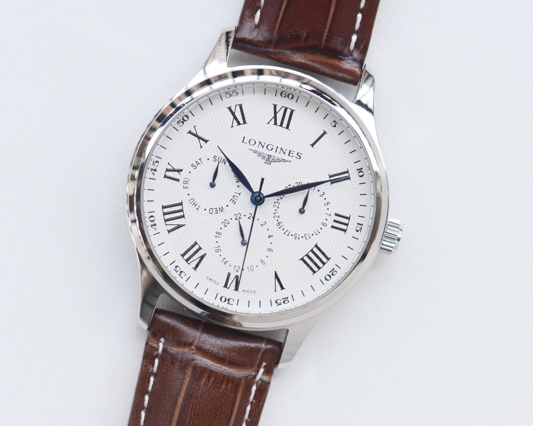 Longines Classic Leather Strap Watch