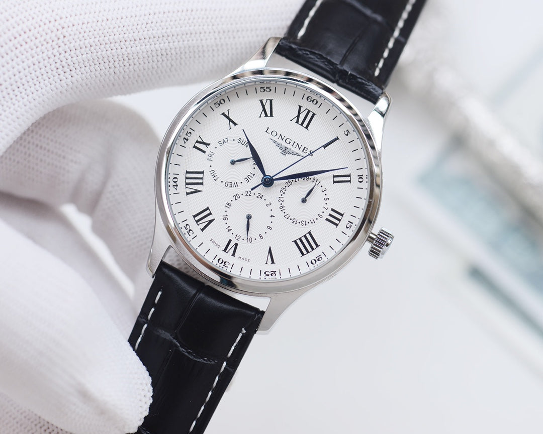Longines Classic Leather Strap Watch