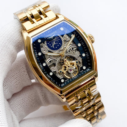 Longines high-quality stainless steel strap square watch