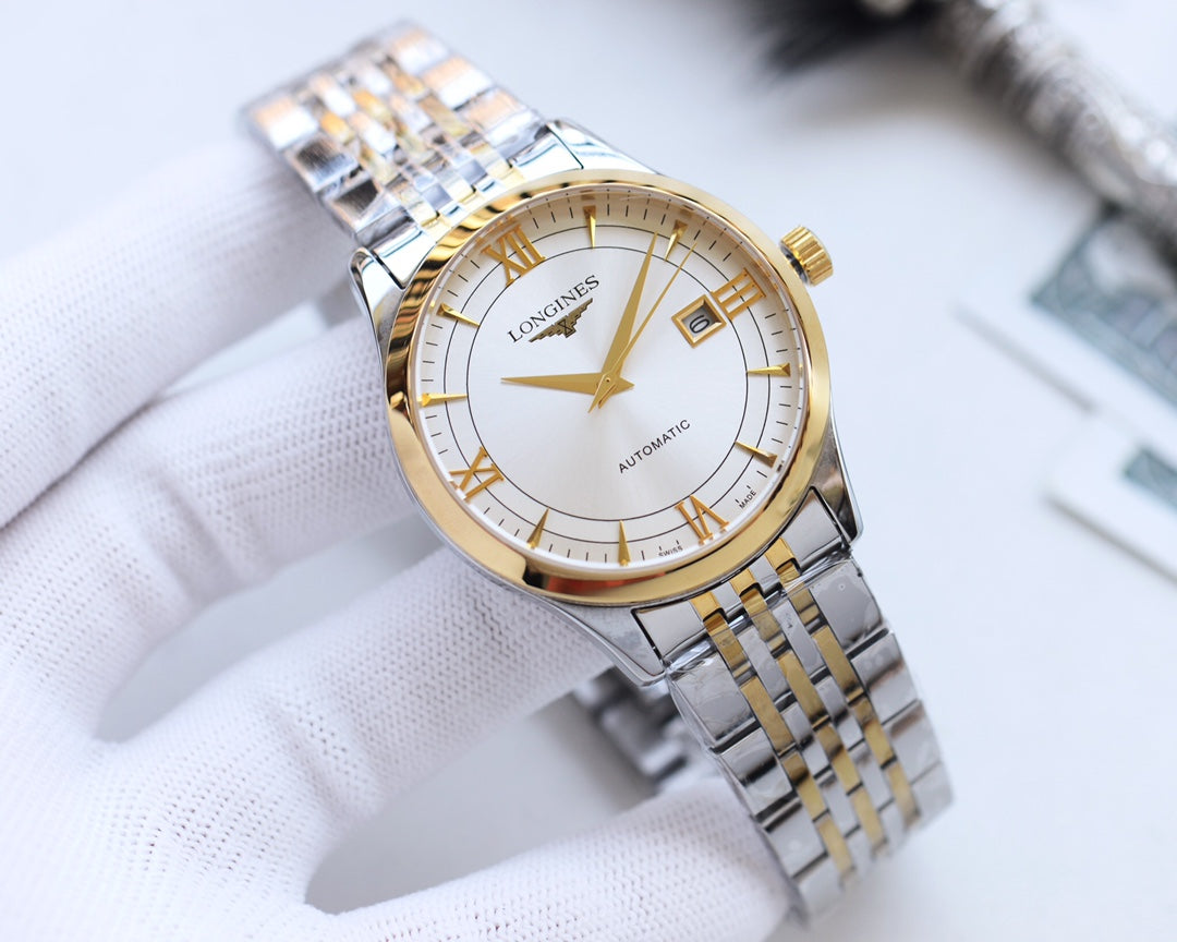 Longines Classic Calendar Metal Strap Watch