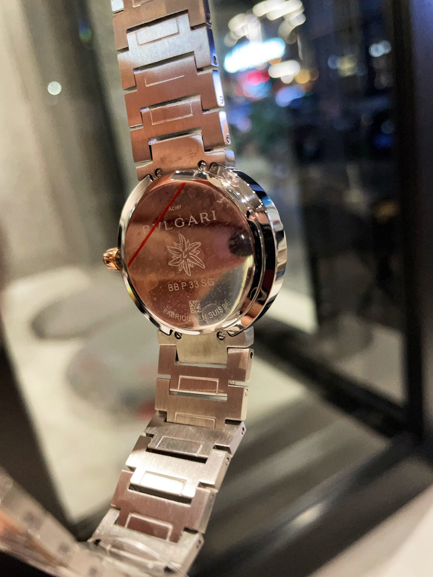 BVLGARI metal strap women's quartz watch